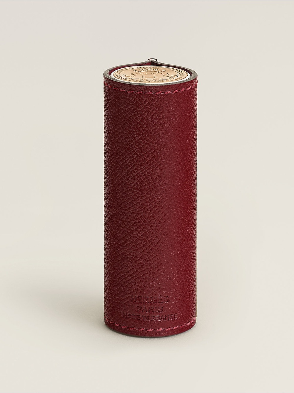 Hermès Rouge H Leather Rouge Hermès Lipstick Case Sleeve w/ Box